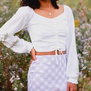 super cute white long sleeve!